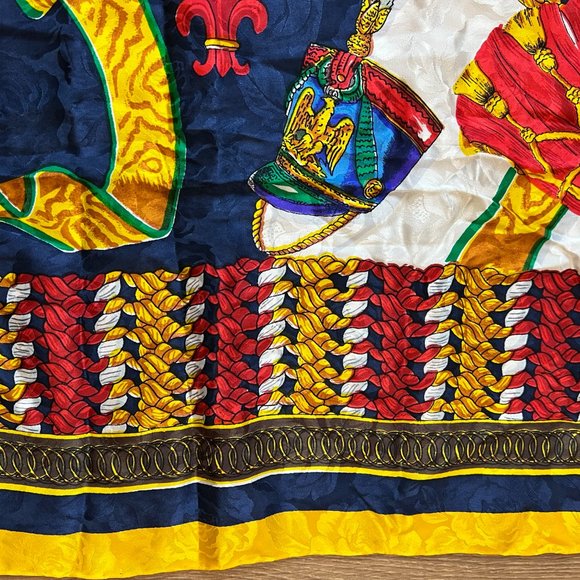 Renato Balestra Multicolor Italian British Scarf - Picture 8 of 10